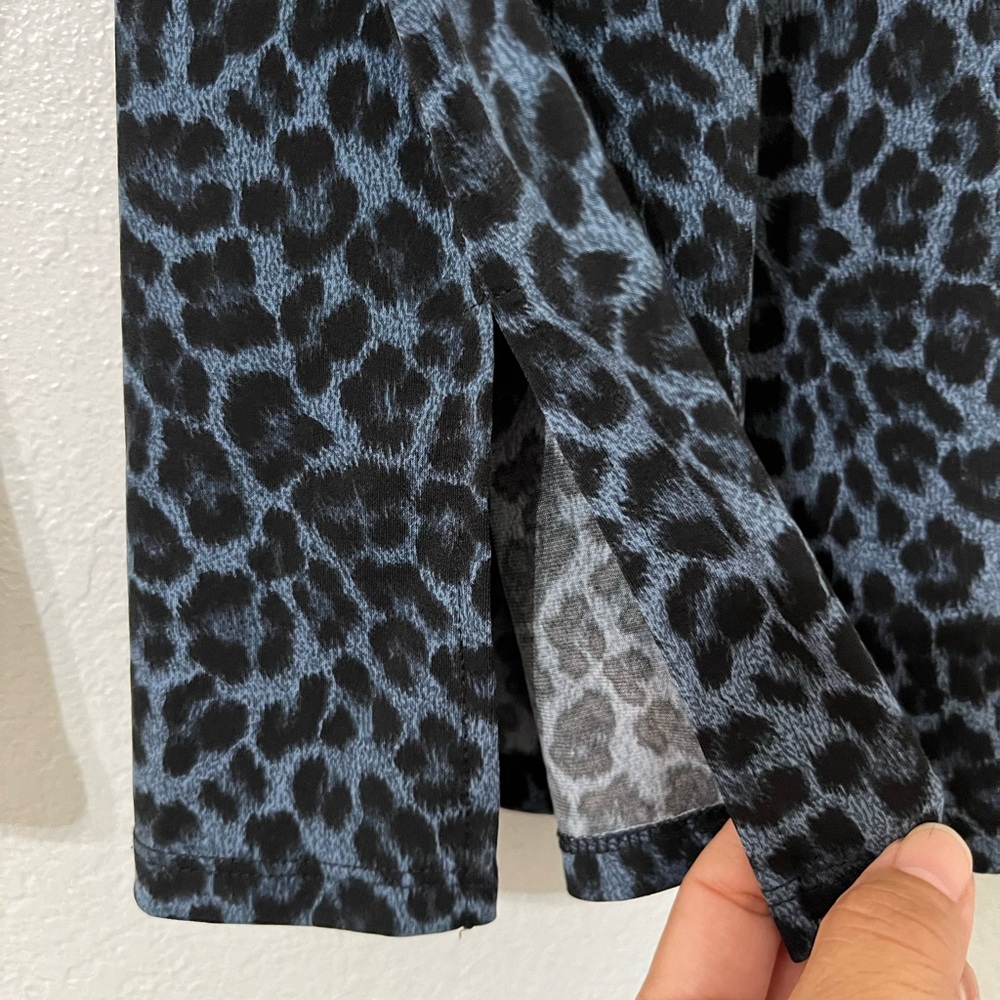 Michael Kors Gray Animal Print Top - Picture 6 of 10